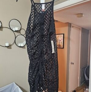 Black Lace Sleeveless Dress